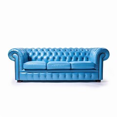 Chesterfield sofa blue