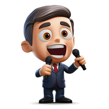 Emoji of a politician giving a speech Generative AI