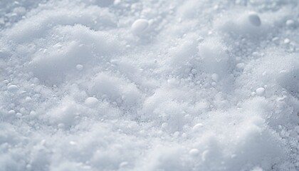 A Close-Up of Snow-Covered Ground