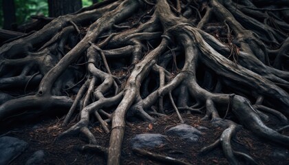 A Majestic Tree with an Abundance of Roots
