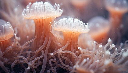 Close-Up of Sea Anemones