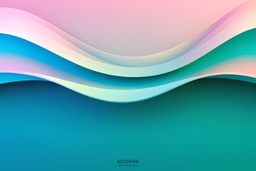 Abstract Blue Pink Background. colorful wavy design wallpaper. creative graphic 2 d illustration. trendy fluid cover with dynamic shapes flow.