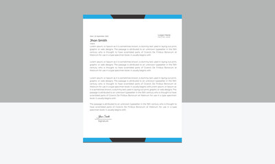  Creative letter head design.