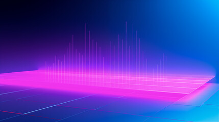 Abstract Background with Blue and Pink Lines