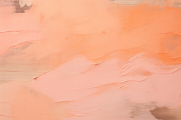 Obraz premium Background with oil art texture. Backdrop with abstract mixing paint effect. Liquid acrylic artwork that flows and splashes. Mixed paints for interior poster. Peach fuzz - color of the year 2024