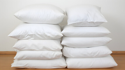 Fototapeta na wymiar white pillows