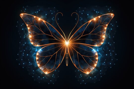 A beautiful butterfly illustration design