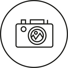 Camera vector icon (black)