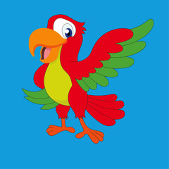 Vector parrot Bird 