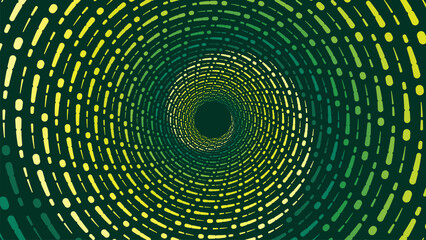 Abstarct spiral round green layer vortex style background in deep green. This creative style background can be used as a banner or wallpaper. - obrazy, fototapety, plakaty