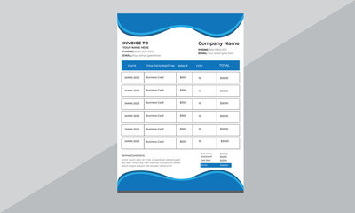  Unique Invoice template.