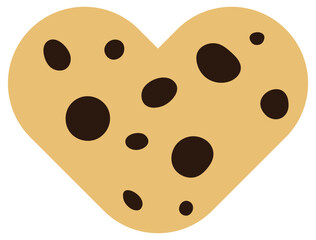 Chocolate chip cookies cartoon. Vector illustration.