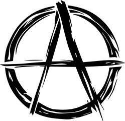 Anarchy symbol sign svg - obrazy, fototapety, plakaty