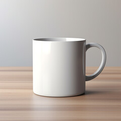 A coffee mug mockup featuring an elegant, minimalist design created with Generative Ai