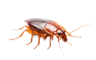 Cockroach insect isolated on a transparent background.
