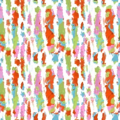 Seamless abstract textured pattern. Simple background multicolor and white texture. Digital brush strokes background. Designed for textile fabrics, wrapping paper, background, wallpaper, cover.