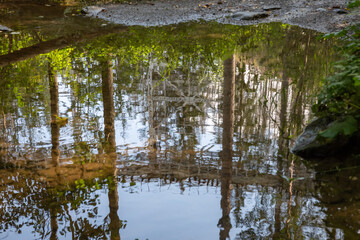 Abandoned railroad bridge Ziemestal, Germany