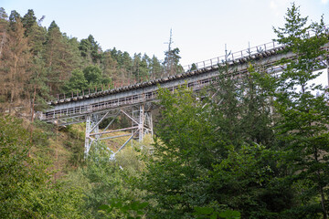 Abandoned railroad bridge Ziemestal, Germany