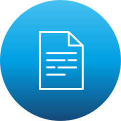 Document vector icon (blue gradient)