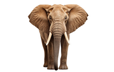 Elephant isolated on a transparent background.