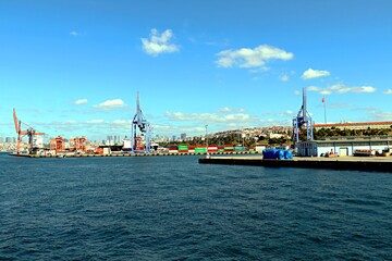 Istanbul, Türkiye , Haydarpasa Port, cargo area of ​​the port