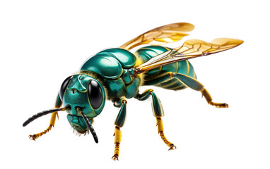 Orchid Bee Insect isolated on a transparent background.