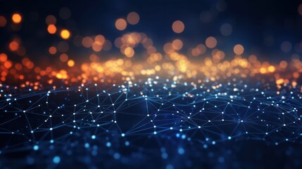 Innovation in Modern IT Technology Abstract Particle Background