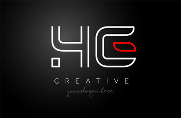 Minimalist GS gs letter logo design made of white monogram lines. Letter idea for personal or business use vector illustration.