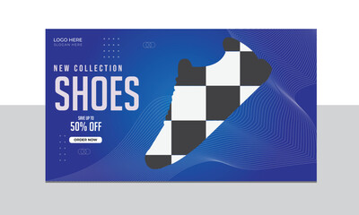  Shoes Web banner design.