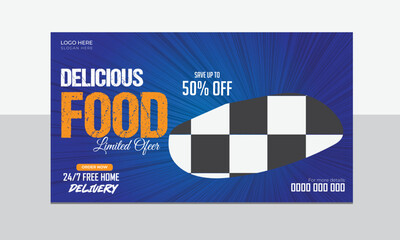  food Web banner design.