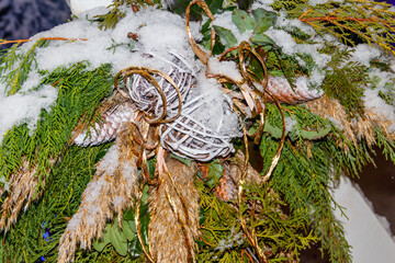 Beautiful decorations for Christmas and New Year holidays