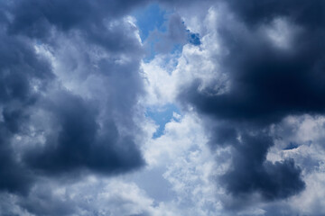 Clouds in the sky before a storm