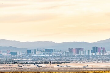 Obraz premium 4K Image: Residential Area in Las Vegas Valley, Nevada
