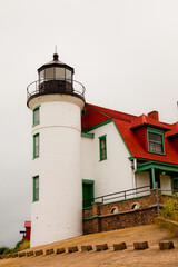 Lighthouse on Lake Michigan - Serene Maritime Heritage