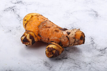Fresh curcuma root for cooking