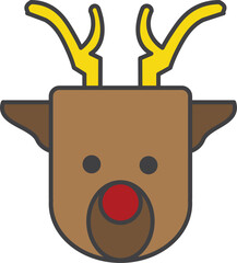 deer winter natal for graphic design