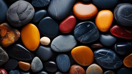 Obraz na płótnie Canvas Beautyful colorful stones. Stones background.