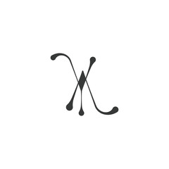 AY, YA, Abstract initial monogram letter alphabet logo design