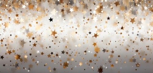 background of stars on a white and silver background