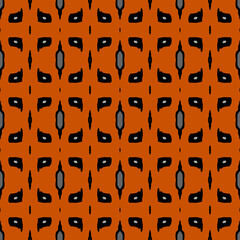 Tribal abstract brown pattern. Seamless illustration ethnic motif with spots