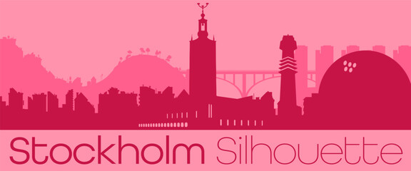 Fototapeta premium Stockholm - Graffiti Styled Vector Logotype Design