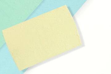 blank business card or visiting card,address card,color card mockup on Multicolor paper card palette Texture background                  for design art 