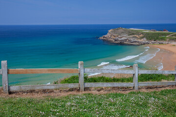 Beach of the fools. Suances, Cantabria. Spain - 690380331