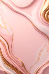 Marble texture. Abstract background design in pink, peach and gold. Trending color concept of the year 2024 Peach Fuzz.
