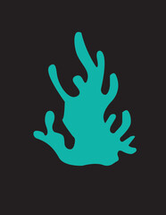 Obraz premium Neuron Nerve Cell or Coral Seaweed logo design inspiration for your company