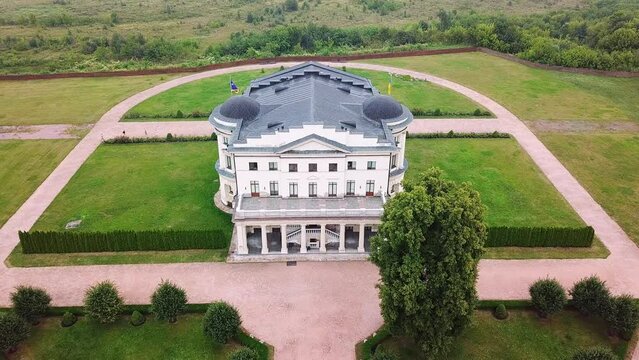 Palace of Hetman Kirill Razumovsky in Ukraine Bird's Eye View.