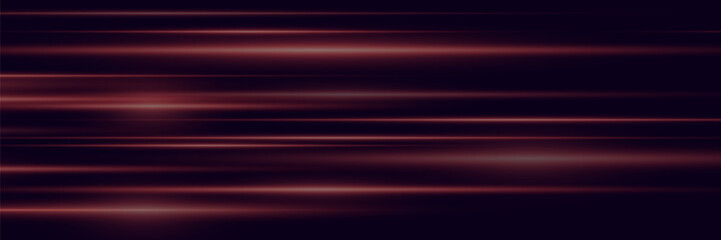 Set of red highlights, laser speed lines, light background.