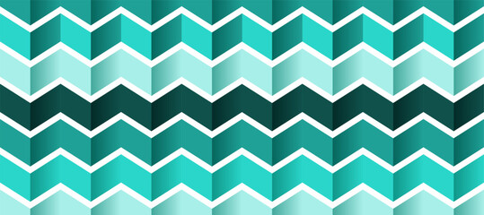abstract futuristic chevron green wave seamless background