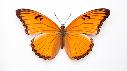 natural butterfly isolated on white background. generative ai