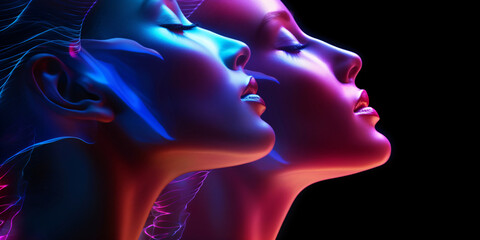 two futuristic women